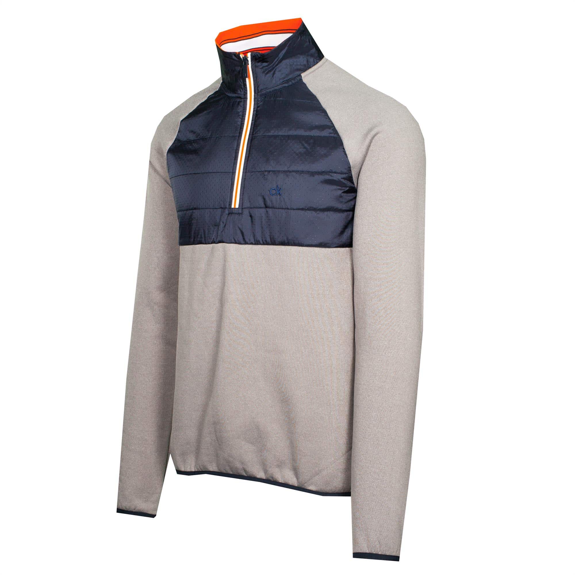 Calvin Klein Golf Hybrid Half Zip Grey Marl